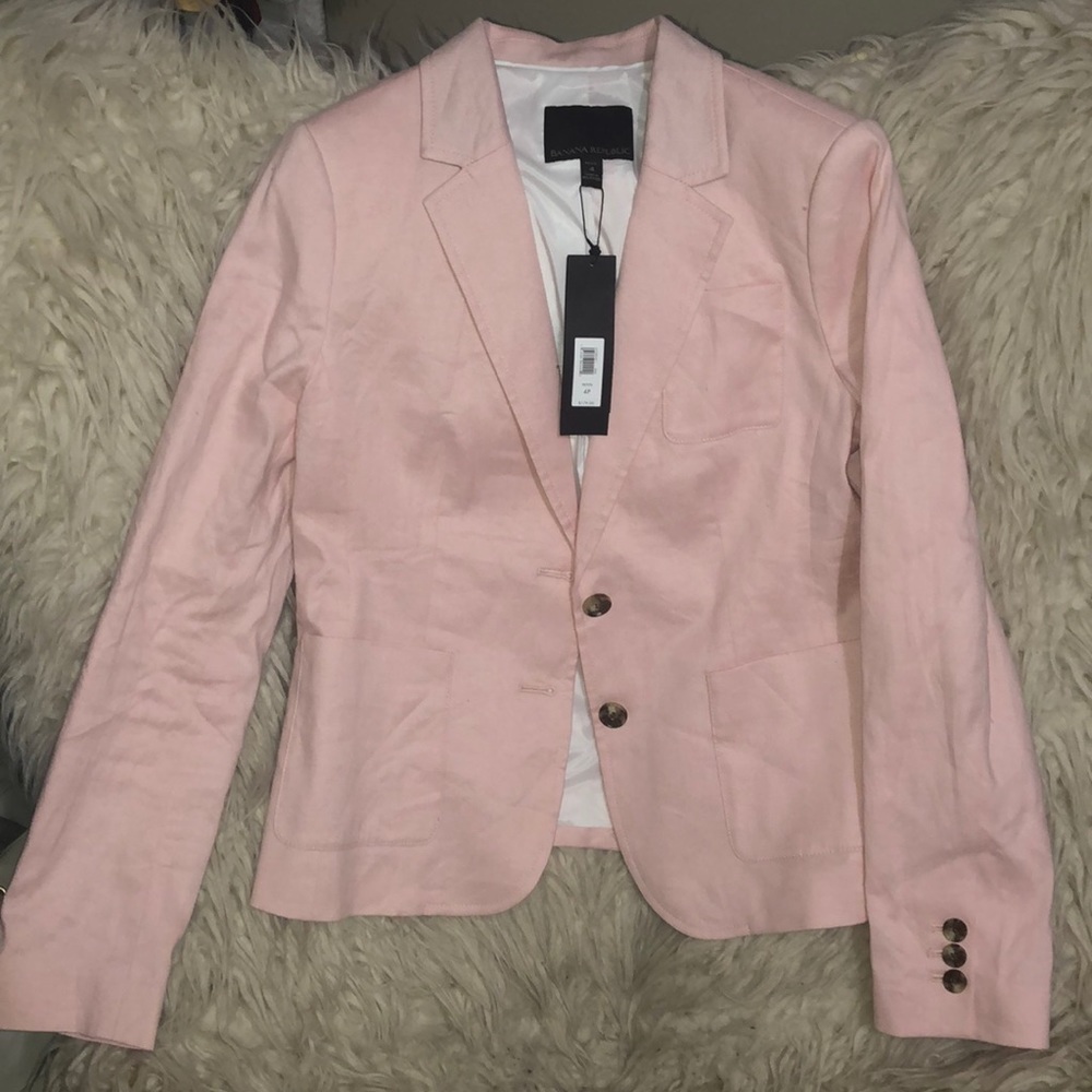 Banana Republic Petite Salmon Blazer
